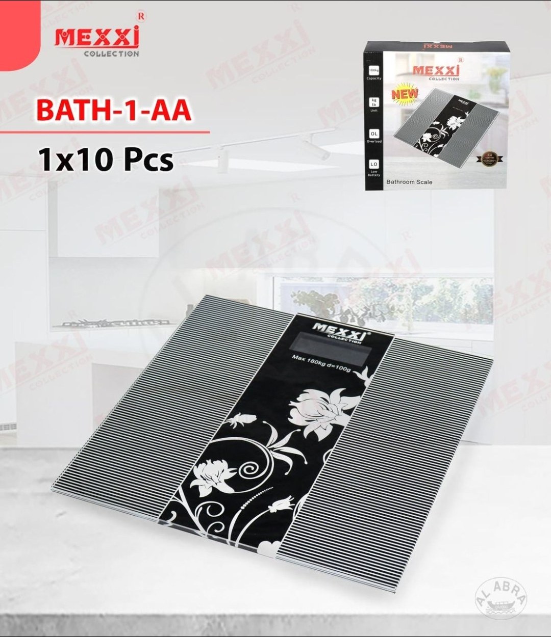 ترازوی حمام برند مگسی مدل bath-1-aa