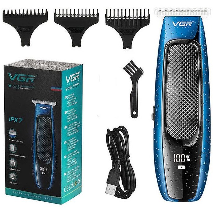 شین اصلاح وی جی آر مدل V-255 با تکنولوژی برش مستقیم و ضد آب